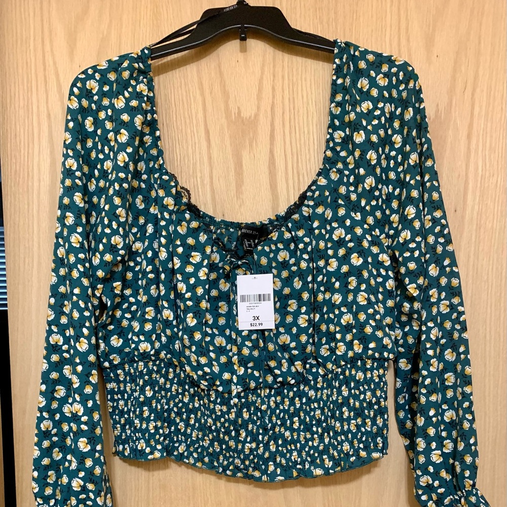 NWT Forever 21 3X Cinched Waist Blouse